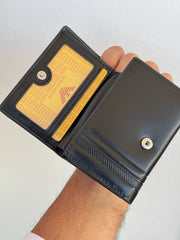 Armani black wallet and card holder