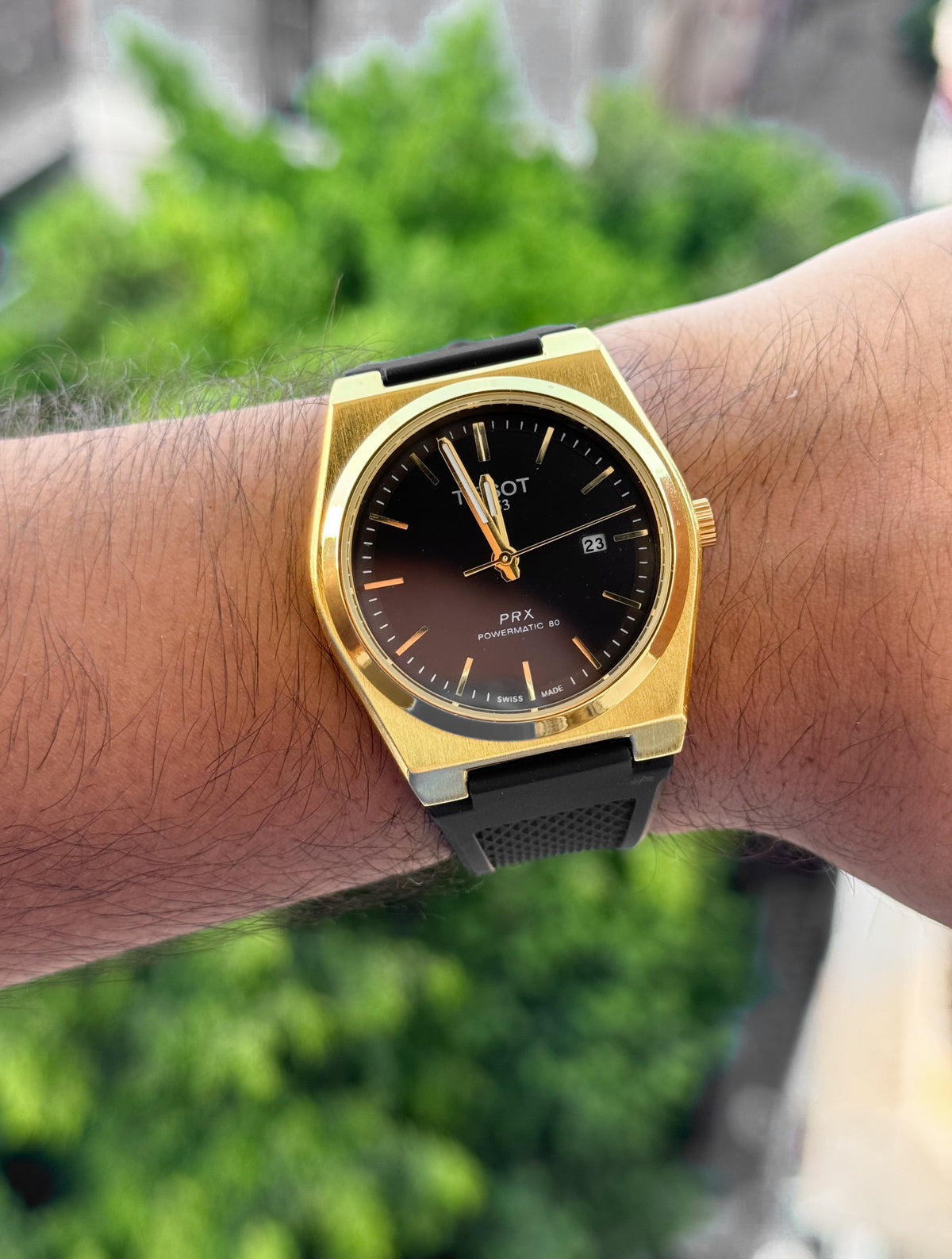 Tissot prx rubber