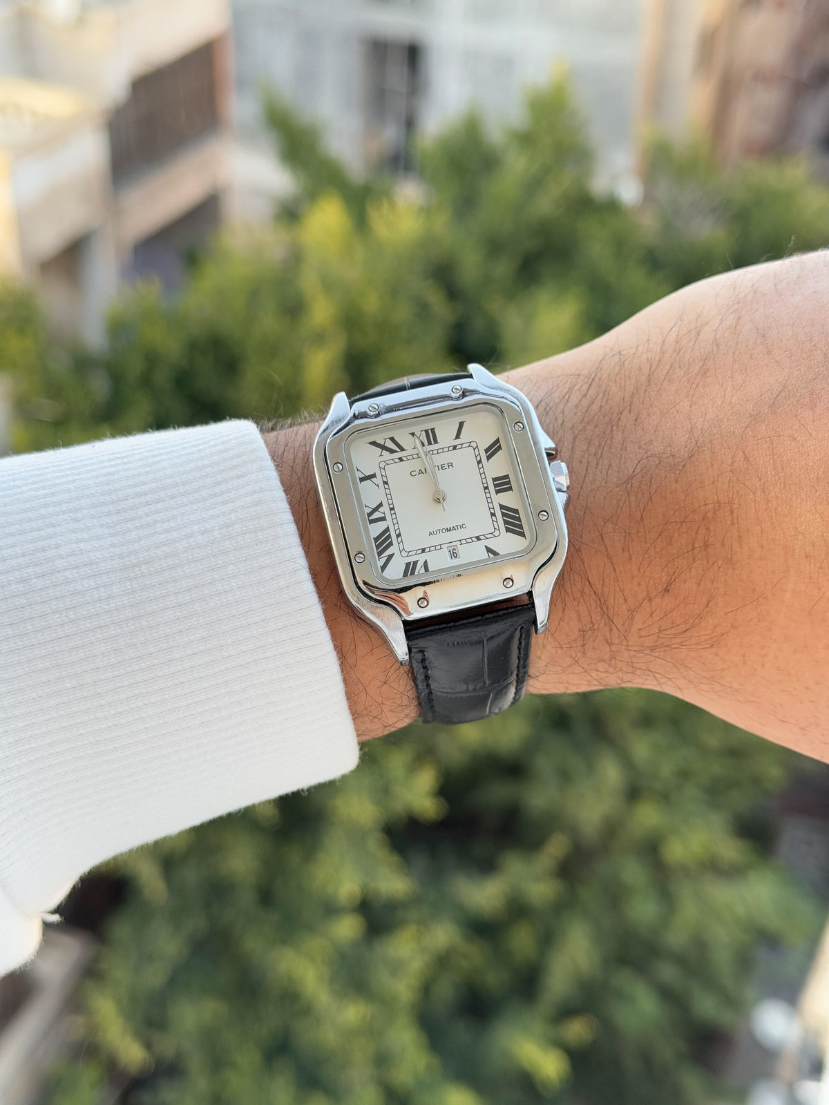 Cartier santos leather