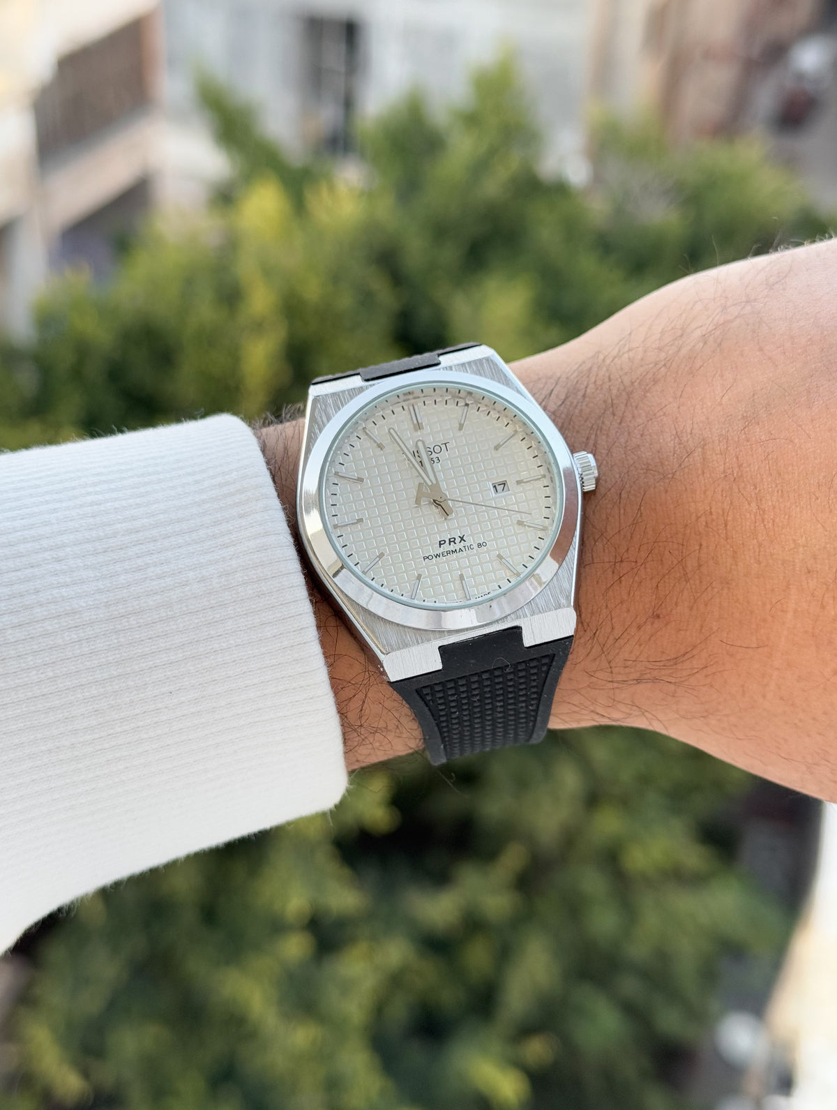 Tissot prx rubber