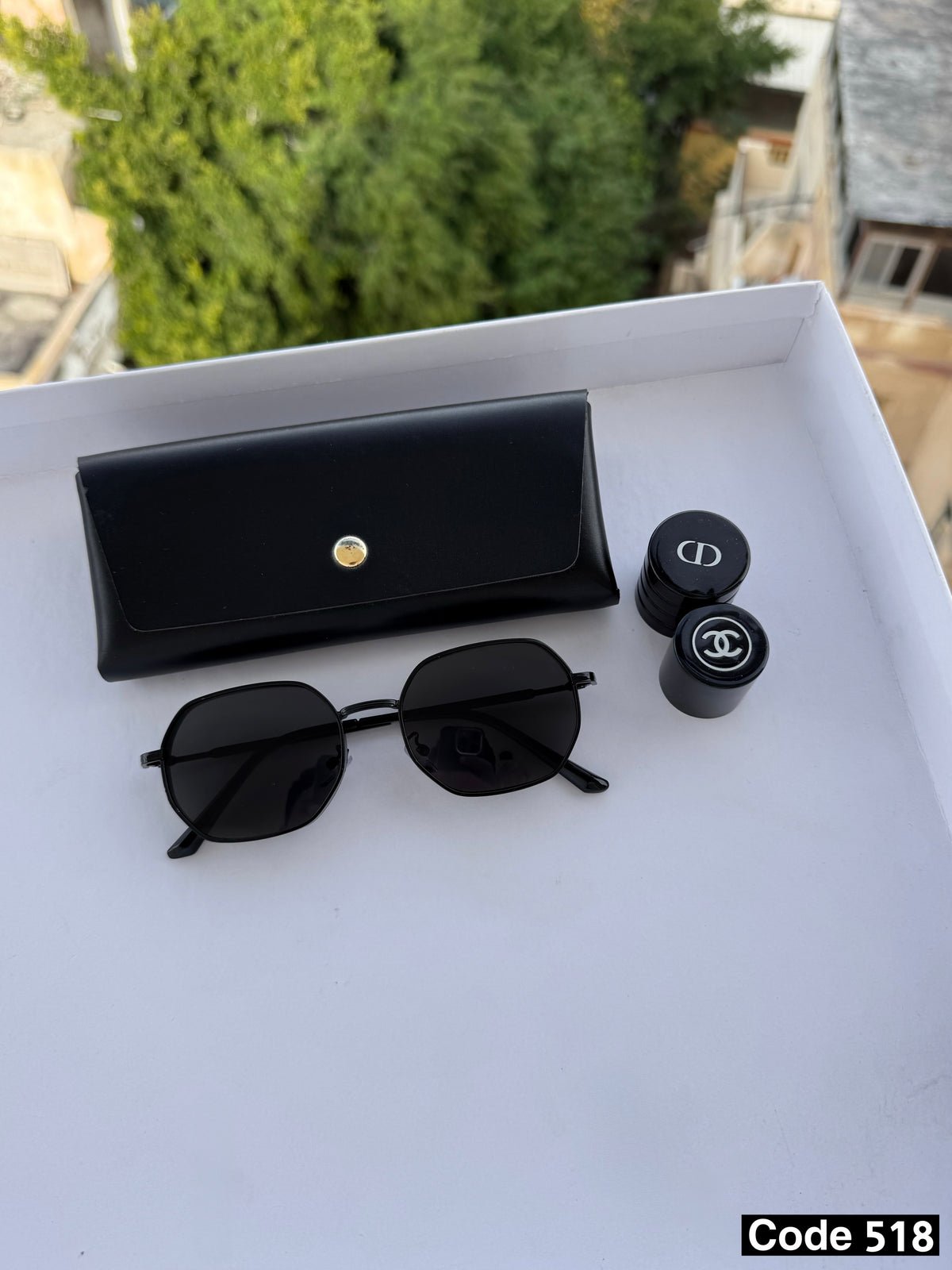 Hexagonal sunglasses