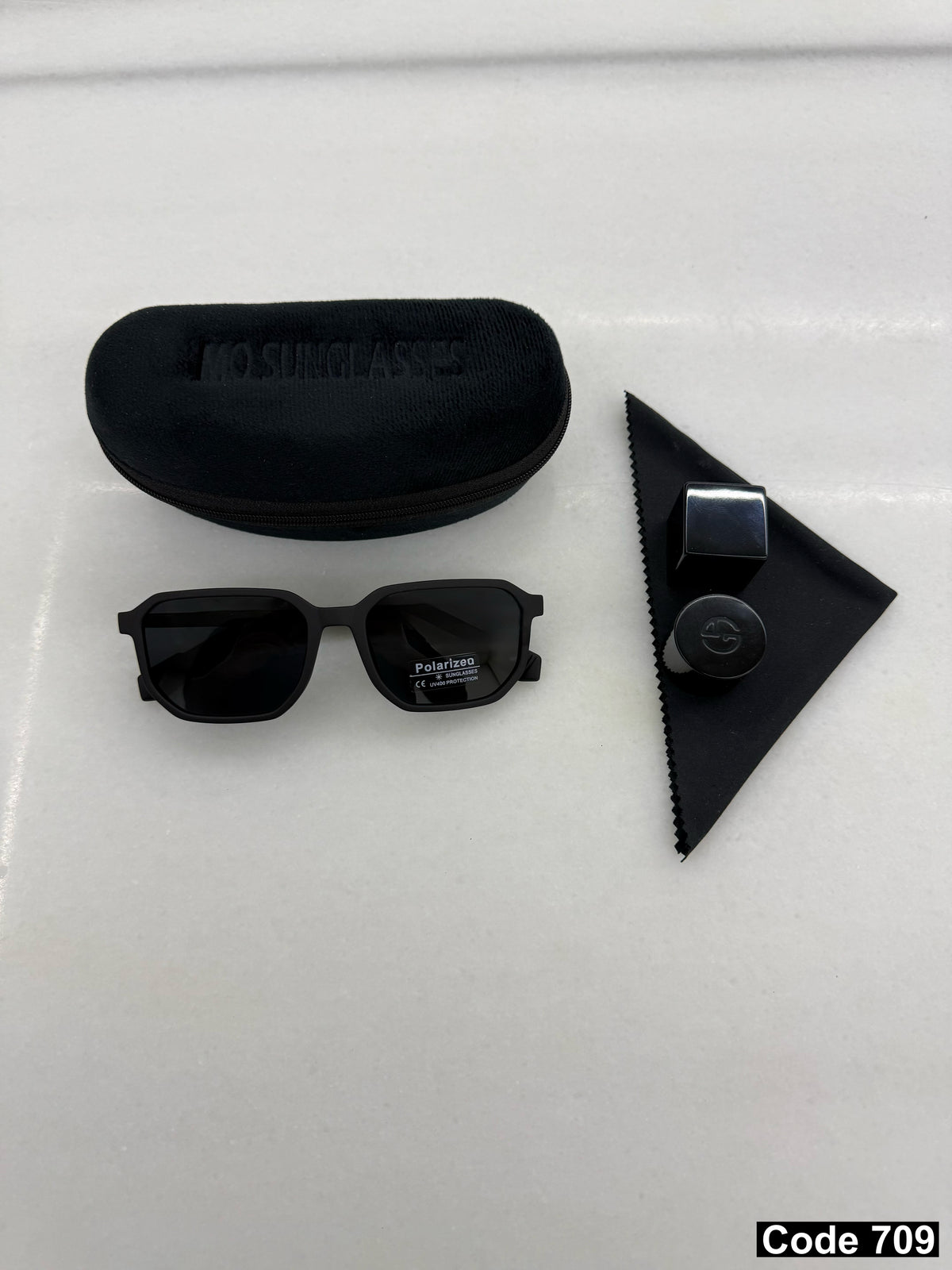 Police rectangle polarised sunglasses