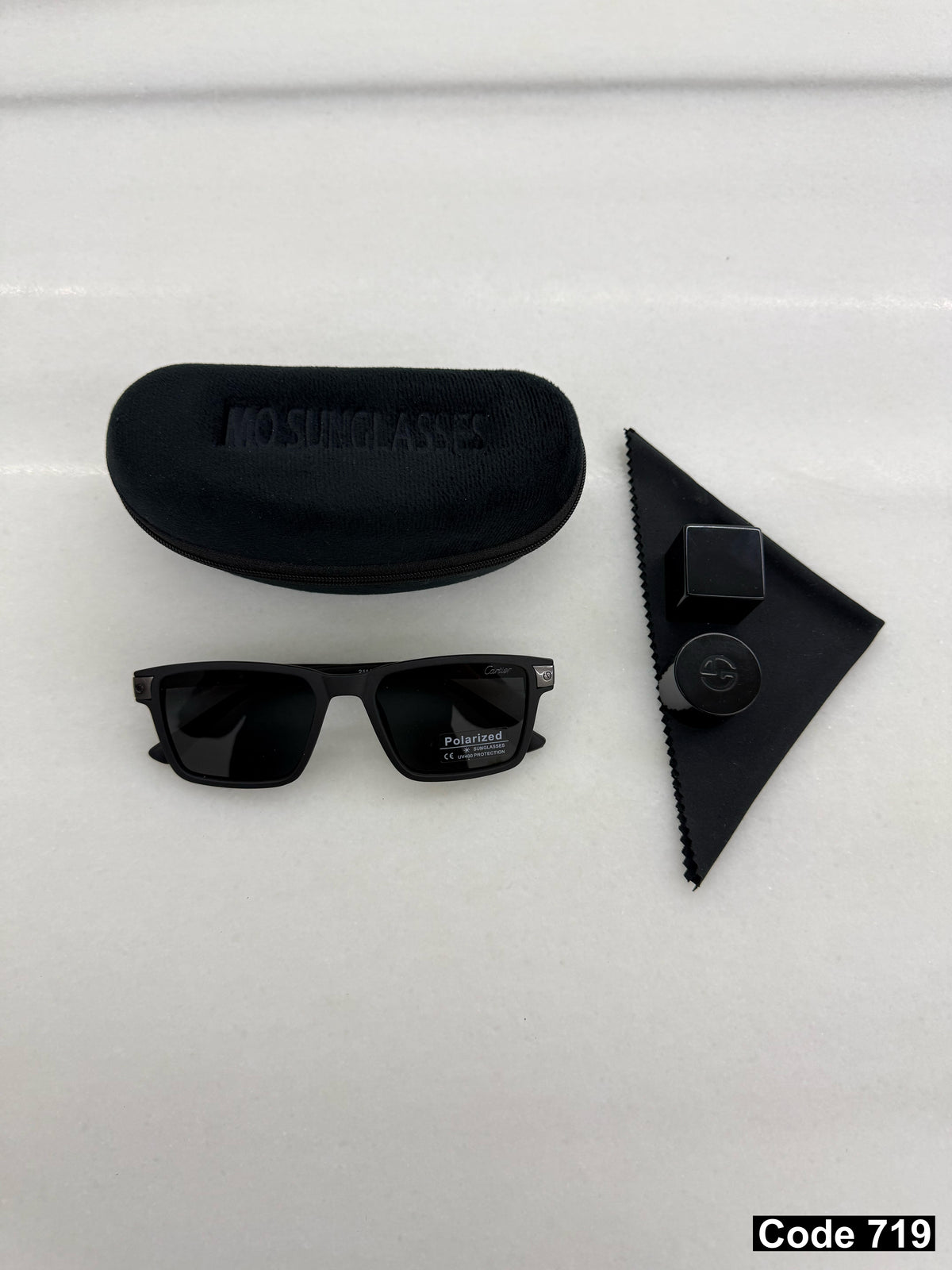 Cartier square polarised sunglasses