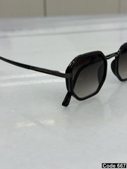 Lacoste hexagonal sunglasses