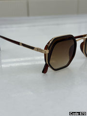 Lacoste hexagonal sunglasses