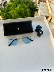 Small pentagon sunglasses