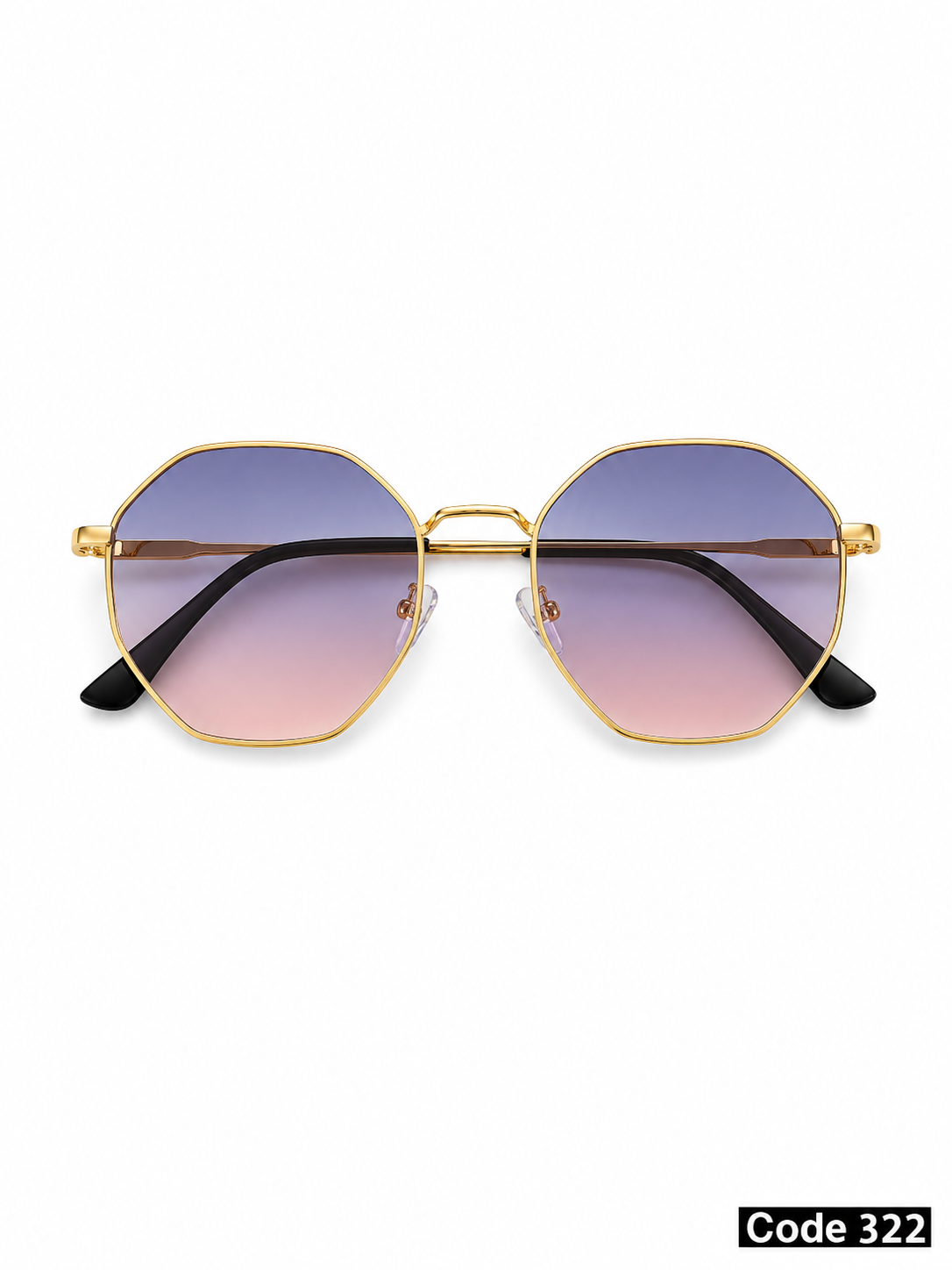 hexagonal basic Sunglasses uv400
