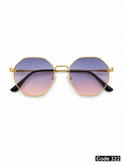 hexagonal basic Sunglasses uv400