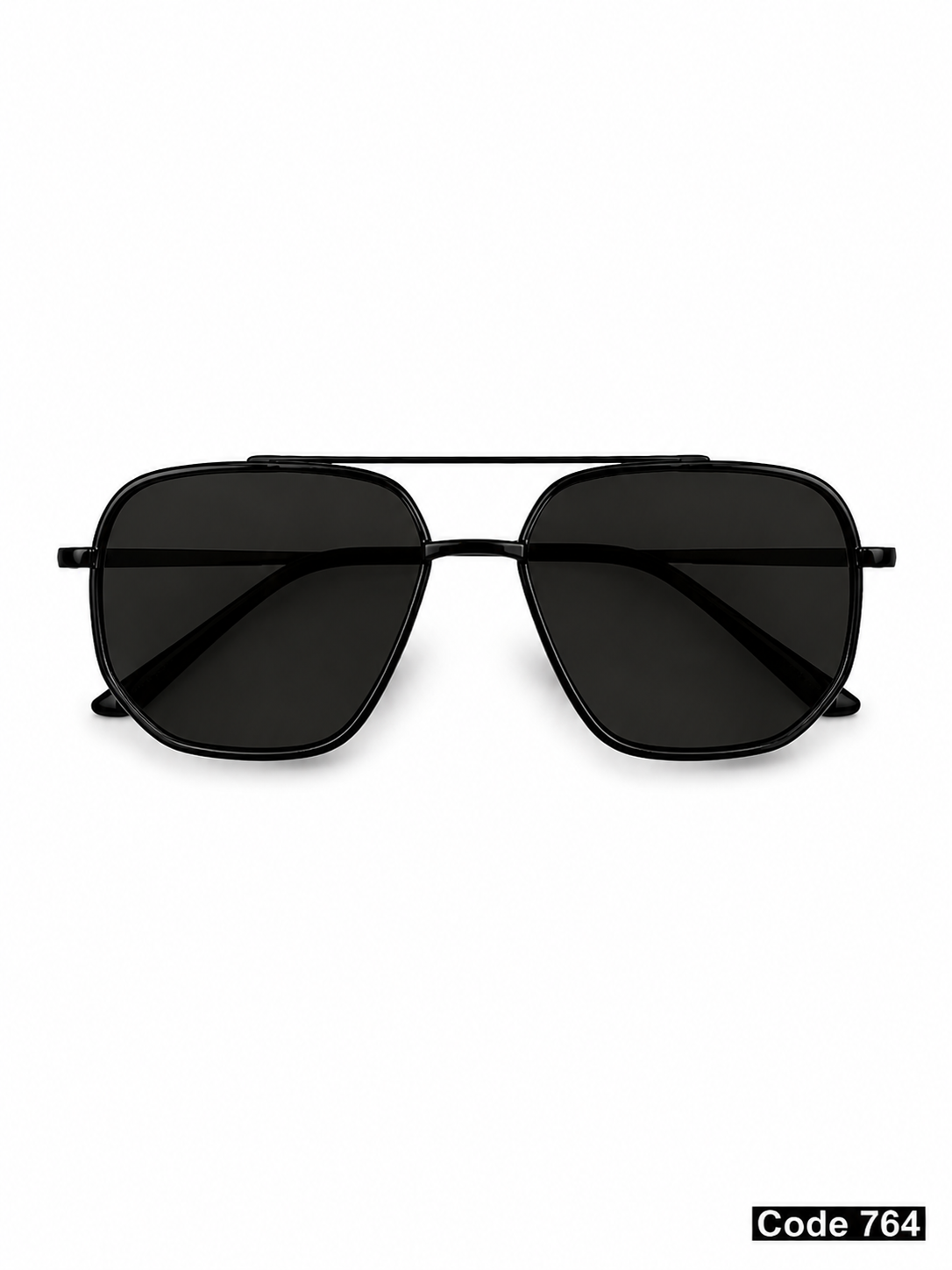 Large premium square sunglasses