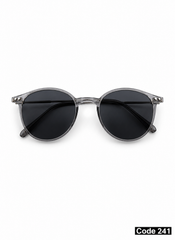 Round grey sunglasses